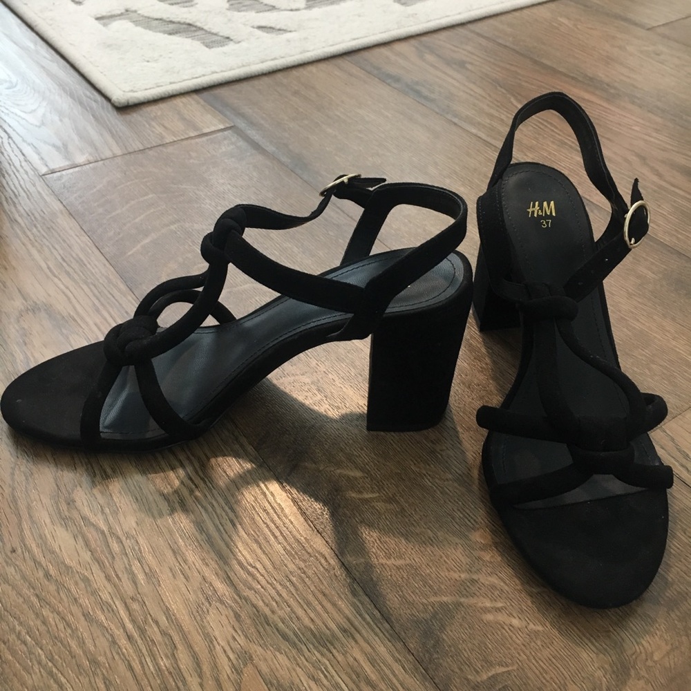Black Block Heel H&M Sandal